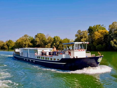 The Grand Victoria cruising on the River Saône